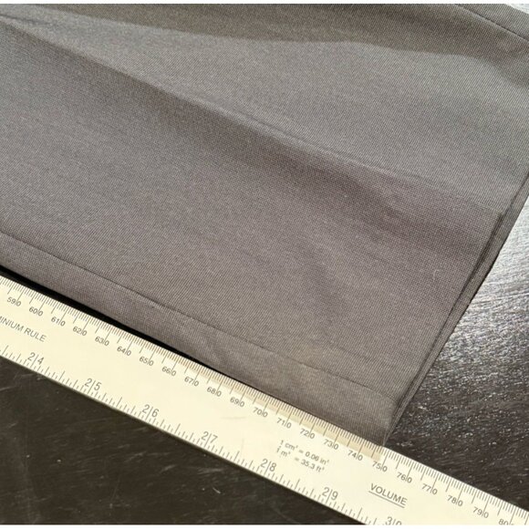 Savane Mens 34x30 Gray Business Tailored Straight Fit Dress Pants - Picture 9 of 9